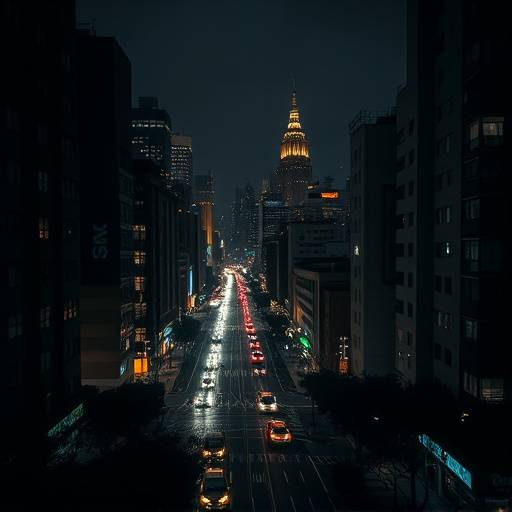 Album cover for Concrete Jungle by The Urban Beats, featuring a cityscape at night