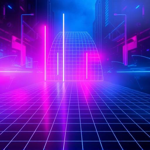 Album cover for 'Electric Dreams' by Synthwave Pioneers